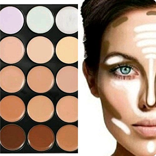 [Australia] - Boolavard Fashionable Concealer Cream Camouflage Palette/Cover Makeup in 15 Colours 
