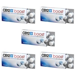 [Australia] - CB12 Boost Sugar Free Gum - Strong Mint (5) 