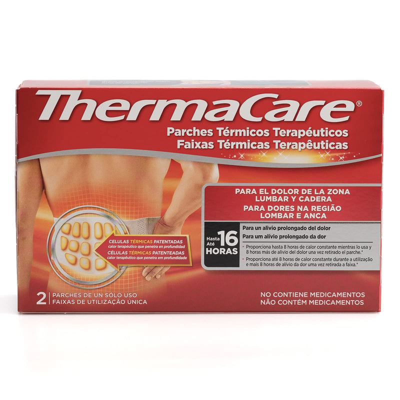 [Australia] - THERMACARE Thermal Thermal Patch - 2 Patches - for Lower Back and Hip Pain - Prolonged Pain Relief Up to 16 Hours - Drug Free 2 Unidad 