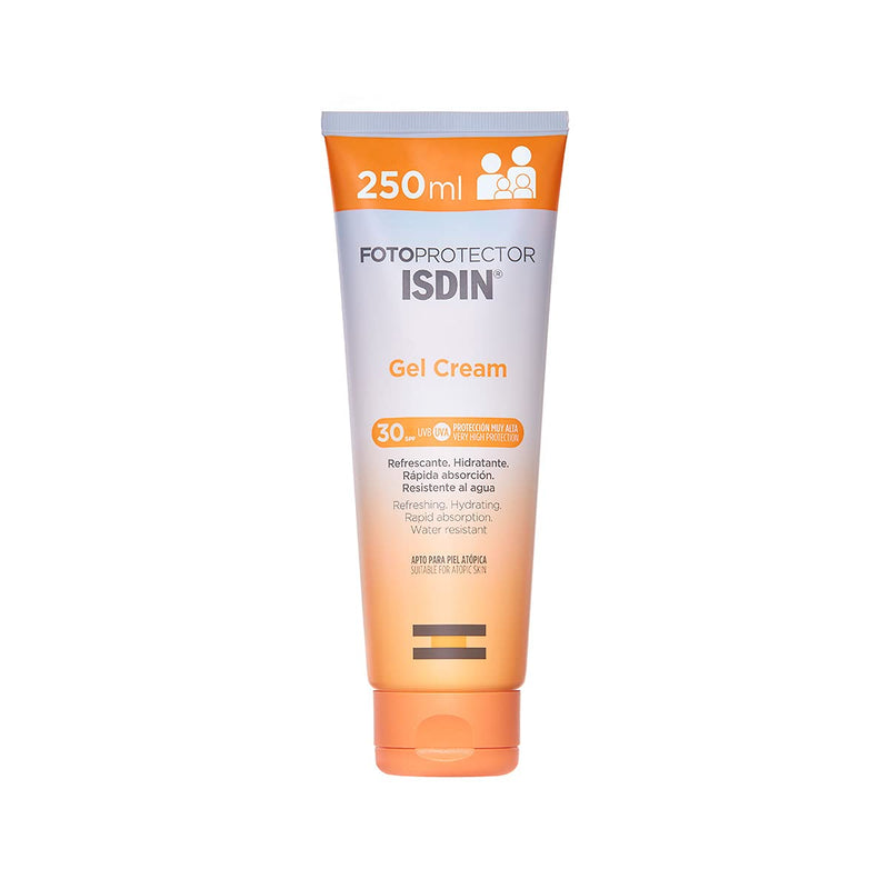 [Australia] - ISDIN Gel Cream SPF 30 250ml | Cooling and Hydrating Body Sun Cream | Fast Absorbing 