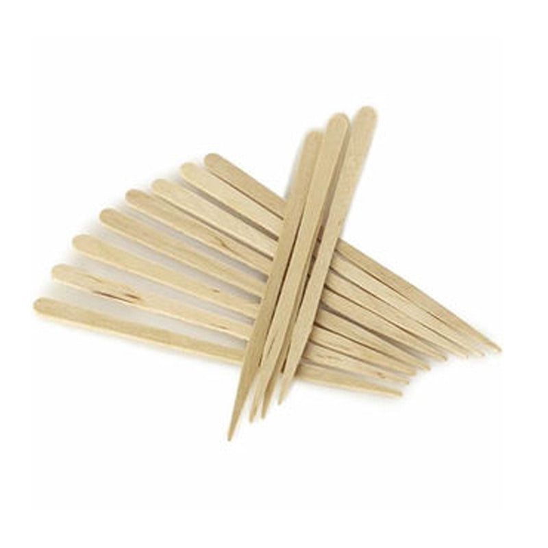 [Australia] - 206 Eyebrow Small Wooden Wood Tongue Depressors Spatulas Wax Waxing Tatoo Sticks 200 Count (Pack of 1) 