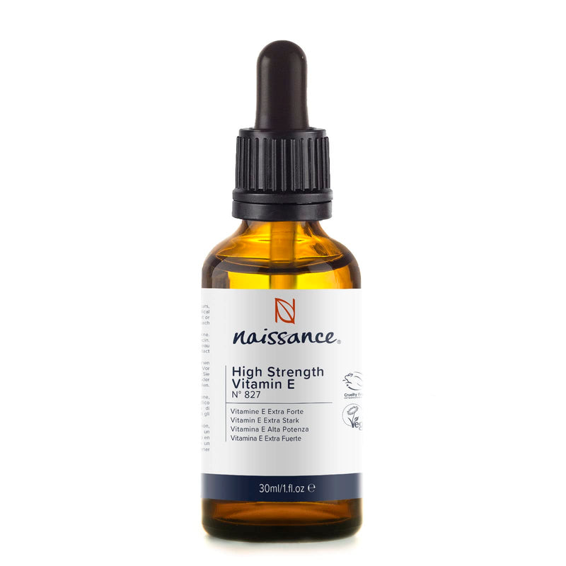 [Australia] - Naissance High Strength Pure Vitamin E oil 29,500 IU - 30ml - Natural Antioxidant Plant-Based Vegan Liquid Drops for Skin, Face, Body, Nails, DIY Beauty Blends 