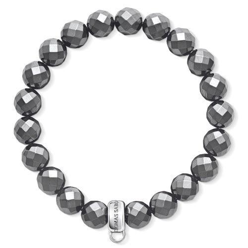[Australia] - Thomas Sabo "Haematite Reconstructed Hematite Charm Bracelet 