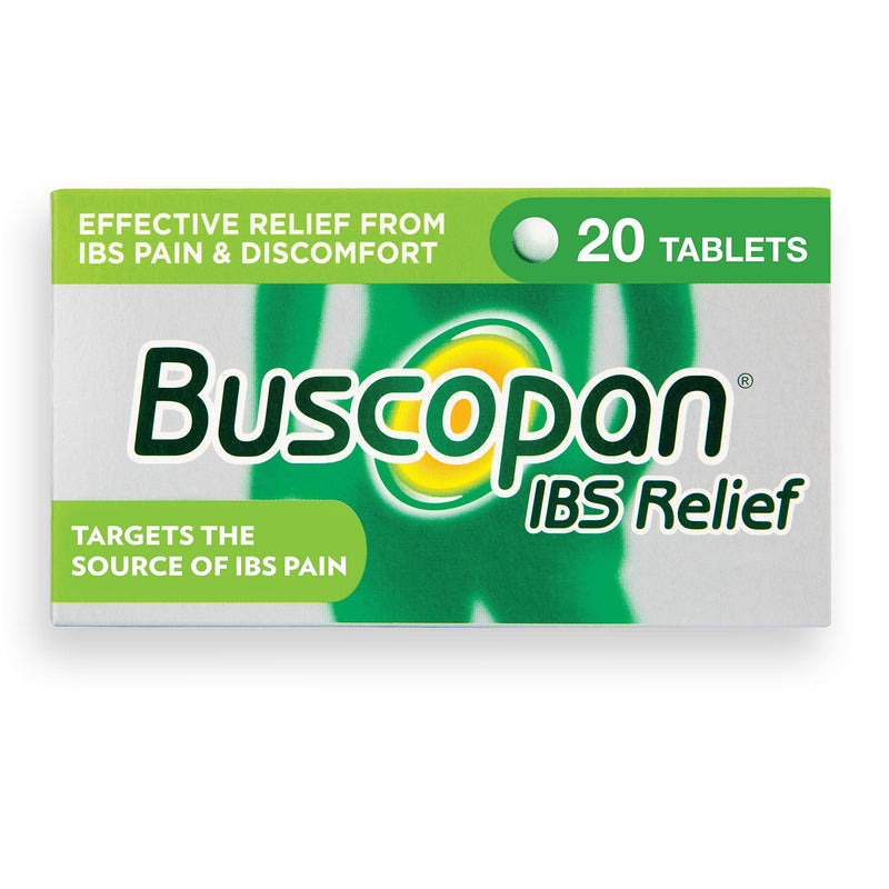[Australia] - Buscopan IBS Relief - Targets the Source of IBS Pain and Cramps- starts to work in 15 minutes - 20 Tablets- - Relief from IBS Pain & discomfort 