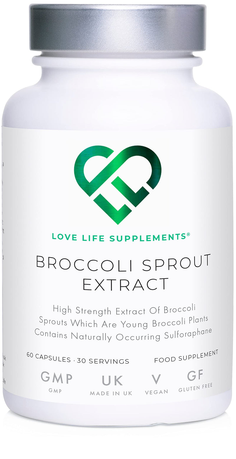 [Australia] - Broccoli Sprout Extract by LLS | Contains Activated Sulforaphane | 60 Capsules |18,000mg of Whole Plant Equivalent per Serving | Potent Antioxidant Content 