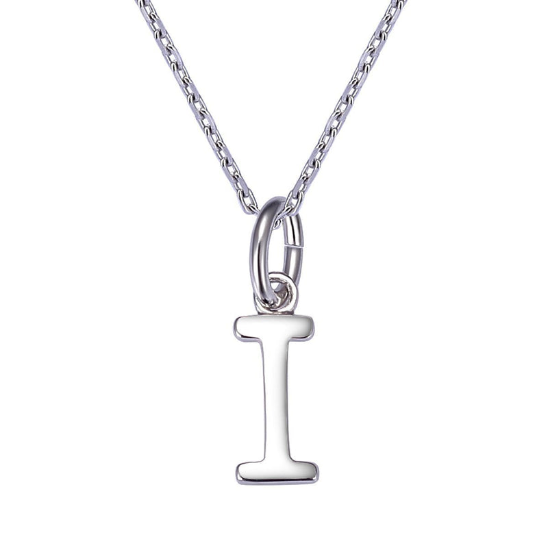 [Australia] - VIKI LYNN Letter Necklace 925 Sterling Silver Alphabet Initial Pendant Necklace Personalised Gifts for Women Ladies Girls Letter I 