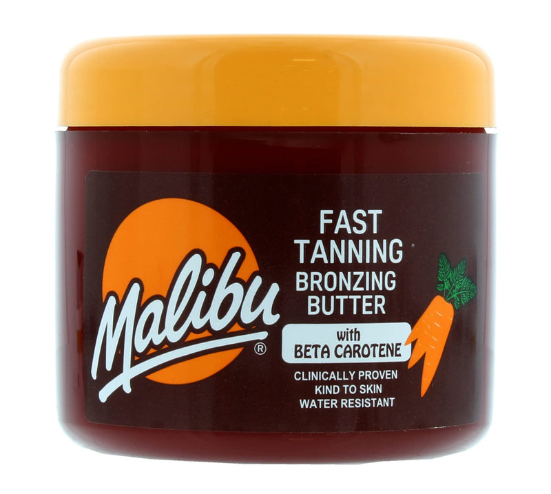 [Australia] - Malibu Sun Bronzing Fast Tanning Body Butter with Beta Carotene, Tropical Coconut Fragrance, 300ml 