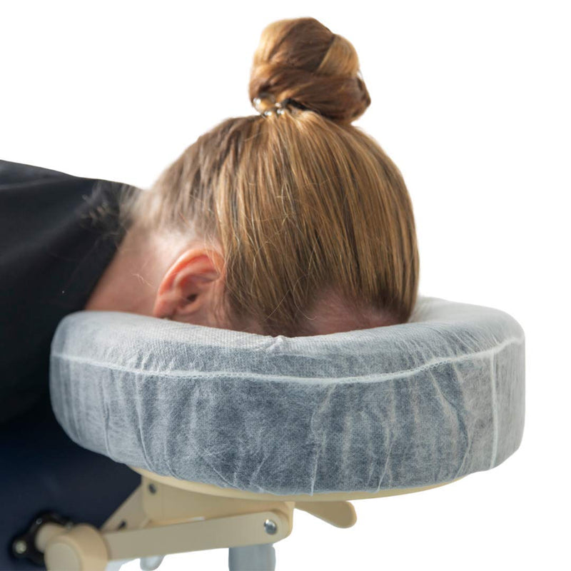 [Australia] - Elasticised & Fitted Disposable Face Cradle Covers for Massage Tables & Massage Chairs + Non-Stick + Soft + Medical Grade Headrest Cushion Covers (Pack of 50) 50 Count (Pack of 1) 