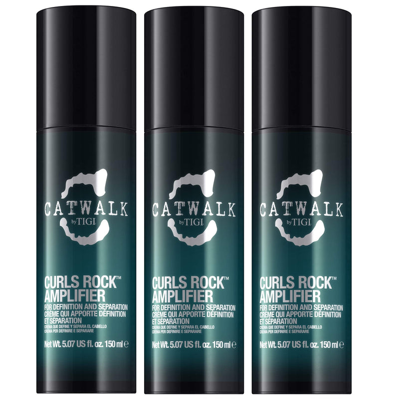 [Australia] - TIGI Catwalk Curls Rock Amplifier Curly Hair Cream 150 ml Pack of 3 
