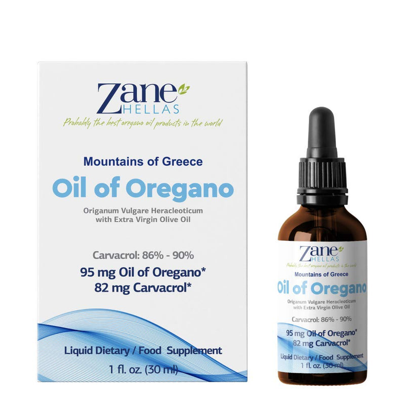 [Australia] - Zane Hellas 50% Oregano Oil. Greek Essential Oil of Oregano .86% Min Carvacrol. 82mg Carvacrol Per Serving. Probably the Best Oregano Oil in The World. 1 fl. oz.- 30ml. 