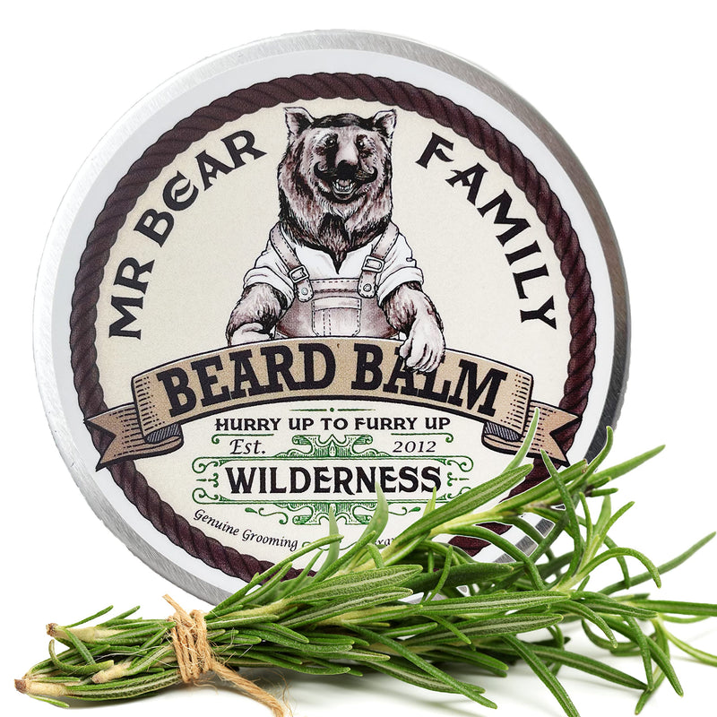 [Australia] - Beard Balm Beard Wax for Men – Nourishing Beard Conditioner Beard Moisturiser Contains Shea Beard Butter + Beeswax + Jojoba Oil – Scented Beard Softener Styling Balm 60ml (Wilderness, 60ml) Wilderness 