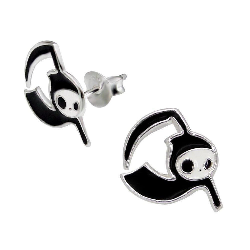 [Australia] - Grim Reaper Earrings - Sterling Silver Gift 