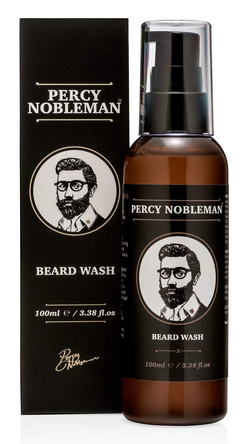 [Australia] - Percy Nobleman Beard Wash A Natural 95% Organic Soap / Shampoo & Conditioner for Men 