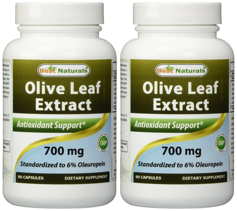 [Australia] - 2 Pack - Best Naturals Olive Leaf Extract 700 mg 90 Capsules (Total 180 Capsules) 