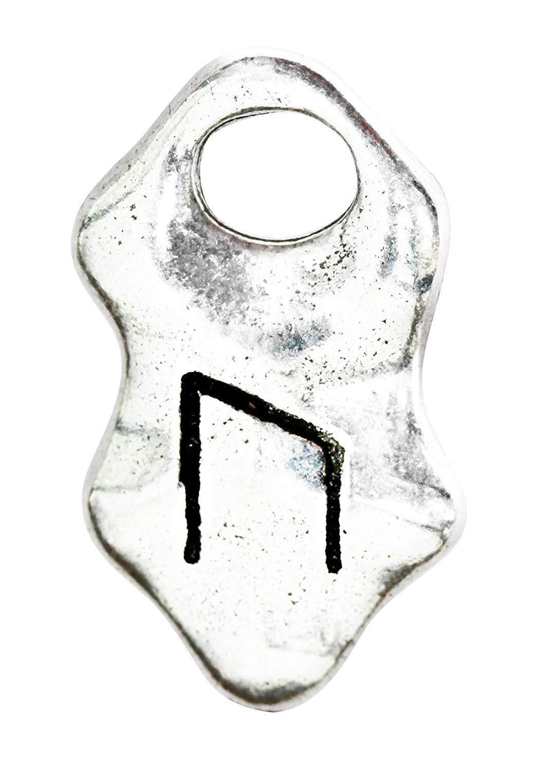 [Australia] - Viking Rune Charms Ur - for Strength and Advancement - Sculpted Pendant on Cord Necklace in Lead-Free Pewter 