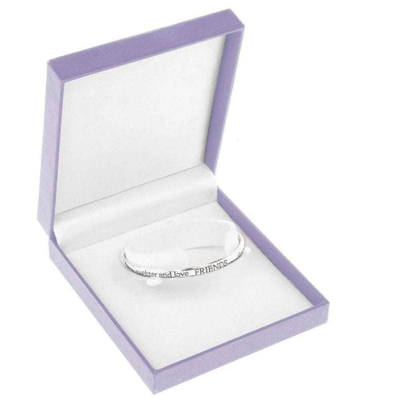 [Australia] - Friends Share Memories, Laughter and Love' - Silver Plated Bangle(Size: One size) 