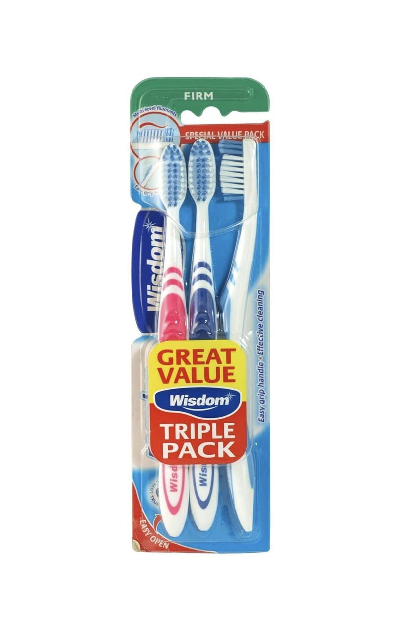[Australia] - Wisdom Regular Fresh Plus Firm Toothbrushes - Triple pack 