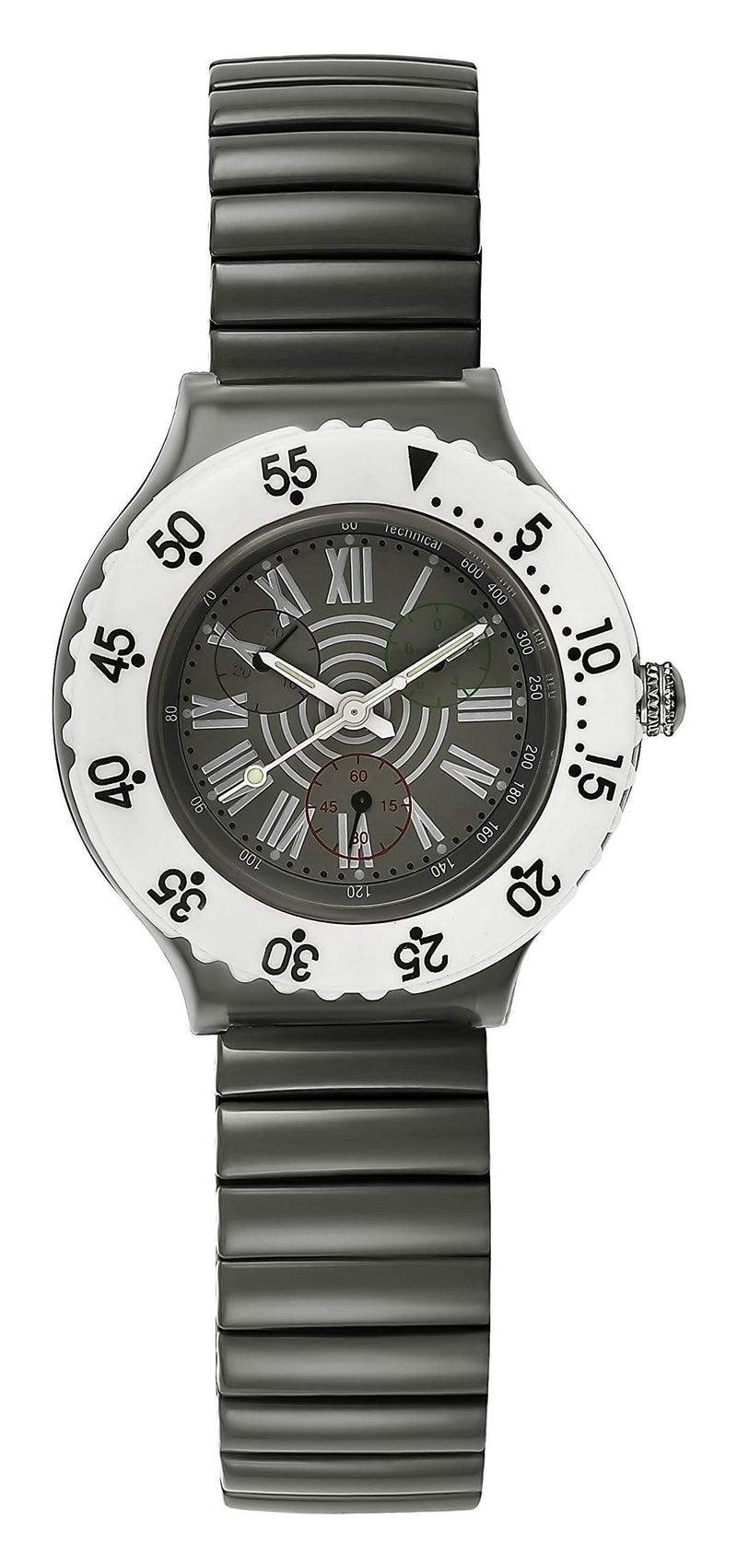 [Australia] - Scene Women's Quartz Watch with Grey Dial Analogue Display and Metal Strap SCE-2010-88 