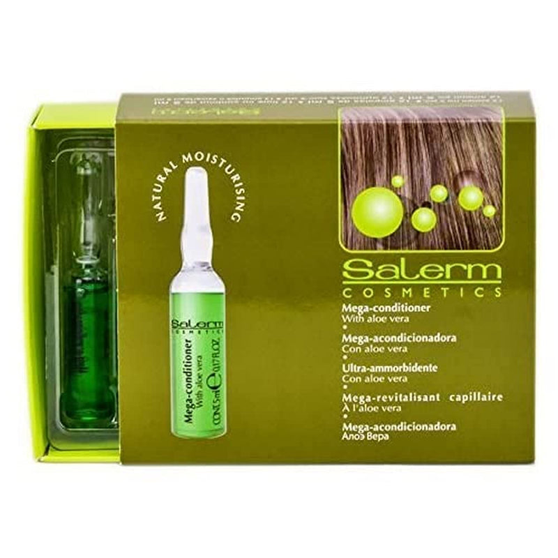 [Australia] - Salerm Cosmetics Mega Conditioner For Nature Moisturising Treatment - 12 Vial x 0.17 oz by Salerm 