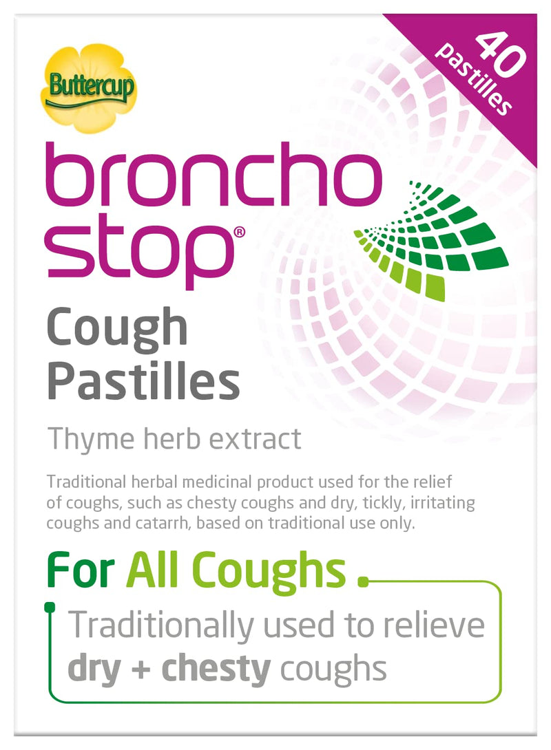 [Australia] - Bronchostop Cough Pastilles – Traditionally Used to Relieve Any Type of Cough - Pack of 40 On-the-Go Pastilles 40 Count (Pack of 1) 