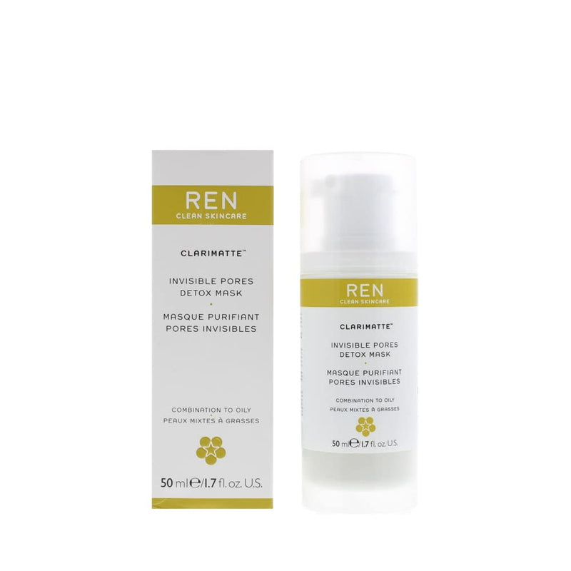 [Australia] - REN Clarimatte Invisible Pores Detox Combination To Oily Skin Mask, (Pack of 1) 
