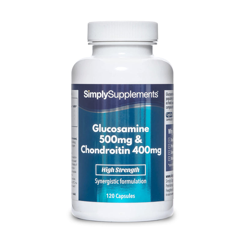 [Australia] - Glucosamine and Chondroitin | 120 Glucosamine 500mg & Chondroitin 400mg Capsules | Manufactured in The UK 