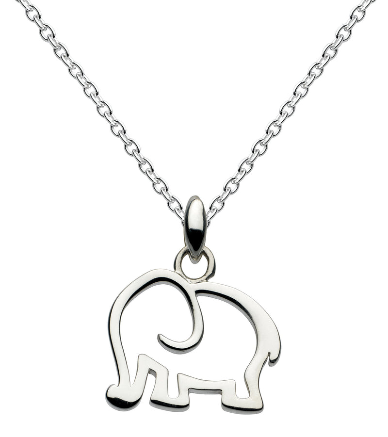[Australia] - Dew Elephant Necklace of Length 18 inch on 45.7 cm Sterling Silver Chain 