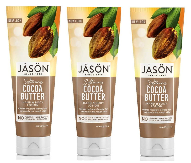 [Australia] - (3 Pack) Jason Organic Cocoa Butter Hand and Body Lotion 250g 