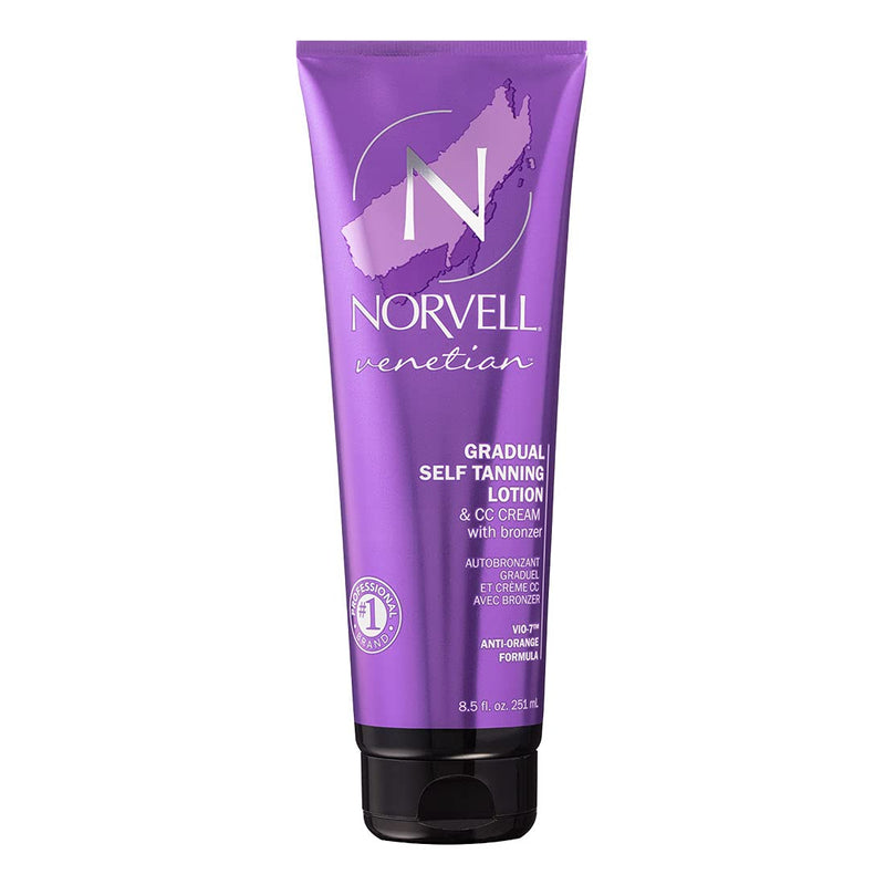 [Australia] - Norvell Venetian Sunless CC Tanning Color Extender Moisturizing Lotion with Violet and Brown Tone Instant Bronzers, 250ml. 