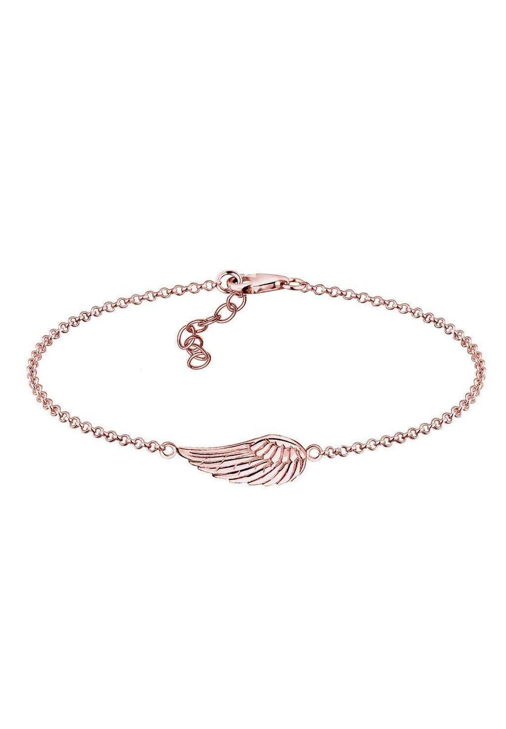 [Australia] - Elli Women's 925 Sterling Silver Wing Guardian Angel Bracelet Rose Gold 