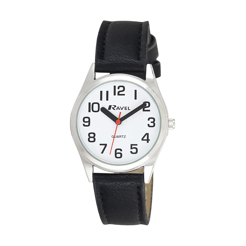 [Australia] - Unisex Super Bold Sight Aid Watch with Big Numbers Unisex - 36mm White/Black 