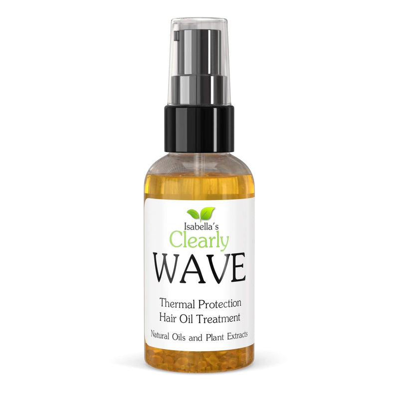[Australia] - Clearly WAVE, Damage Control Hair Oil with Jojoba and Olive¬†|¬†Thermal Heat Protector for Sun, Flat Iron, Hot Blow Dry, Blowout | Prevent Damage, Breakage | Natural, Sulfate Free, Made in USA 