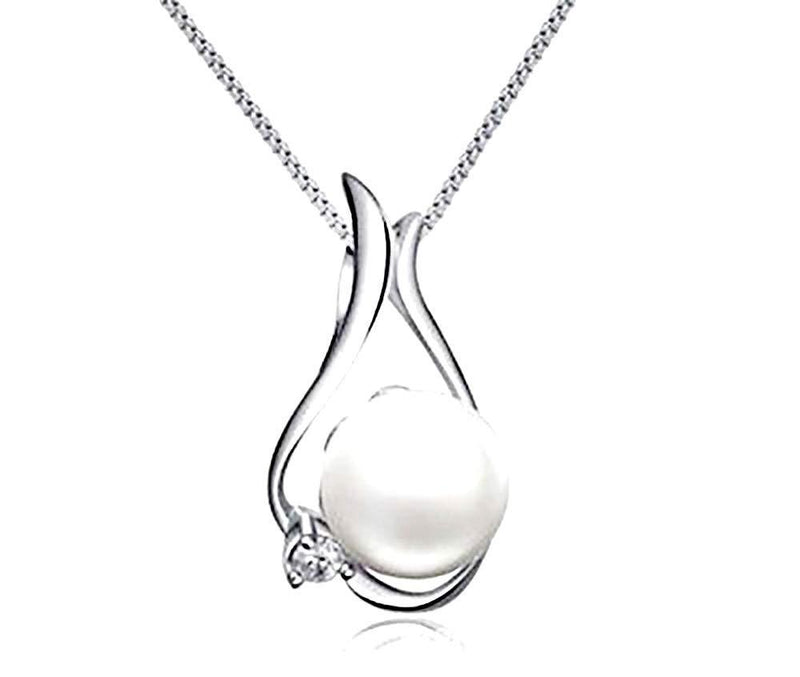 [Australia] - findout sterling silver mermaid natural freshwater pearl pendant necklace (f1542) 