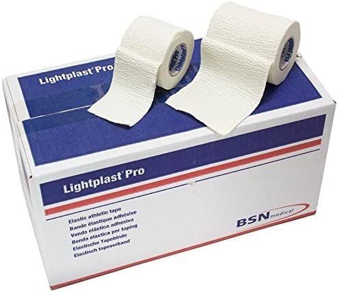 [Australia] - Lightplast Pro Tearable Elastic Adhesive Bandage - Fast & Easy Unwind/Application - White 7.5cm x 6.8m - 1 Roll 