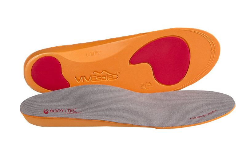 [Australia] - Bodytec Wellbeing Impact absorber Orthotic Insoles arch support and heel cup, pronation, fallen arches, flat feet, heel pain 41/42 EU Grey 