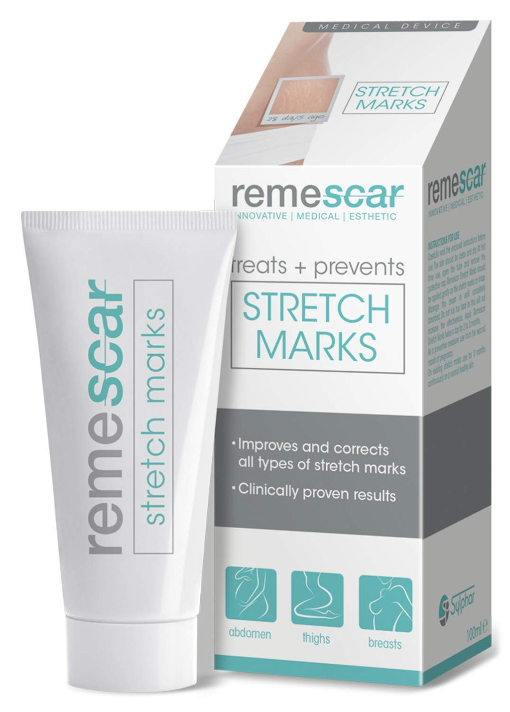 [Australia] - Remescar - Stretch Marks Treatment - Cream for Stretch Mark Scars - Treat, Prevent and Correct Stretch Marks - Clinically Proven Stretch Mark Prevention - Visit the Remescar Store 