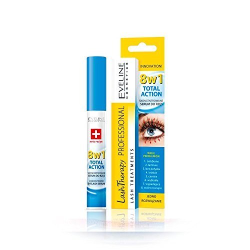 [Australia] - Eveline Cosmetics Eyelash Growth Serum 8in1 | 10 ML | Strengthening and Thickening Long Lash Conditioner | Argan Oil and Hyaluronic Acid | Long Lashes Booster 