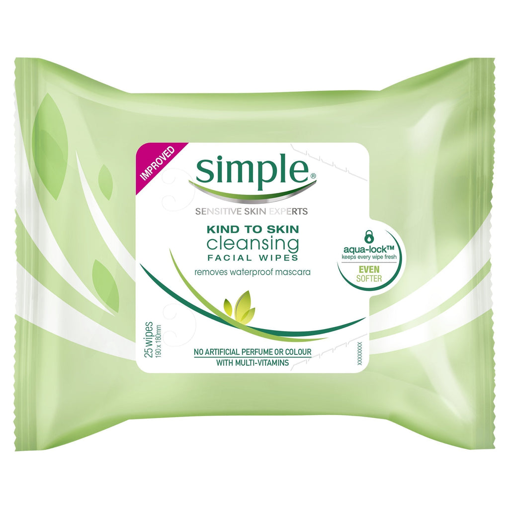 [Australia] - SIMPLE Cleansing Facial Wipes pack of 6 