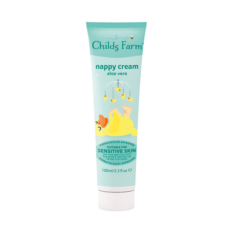 [Australia] - Childs Farm | Baby Nappy Cream | Aloe Vera | Suitable for Newborns with Dry, Sensitive & Eczema-prone Skin | 100ml 100 ml (Pack of 1) 