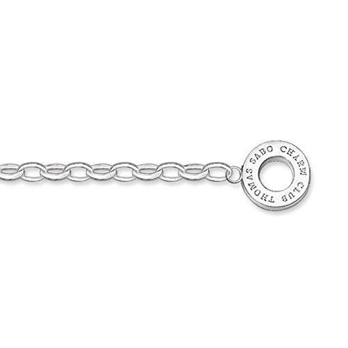 [Australia] - Thomas Sabo Ladies Charm Anklet 925 Sterling Silver Length: 24 Cm X0034-001-12-S 