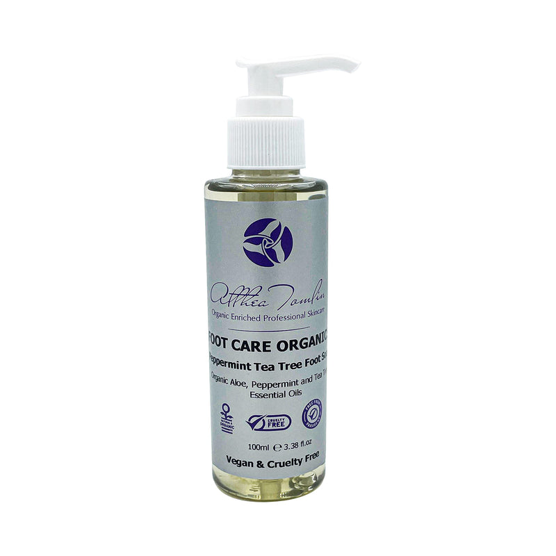 [Australia] - Organic foot soak hard skin vegan foot soak dry feet cracked heels peppermint foot soak organic aloe vera peppermint tea tree oils foaming foot soak remove dry skin feet cracked heels. Lockable pump 
