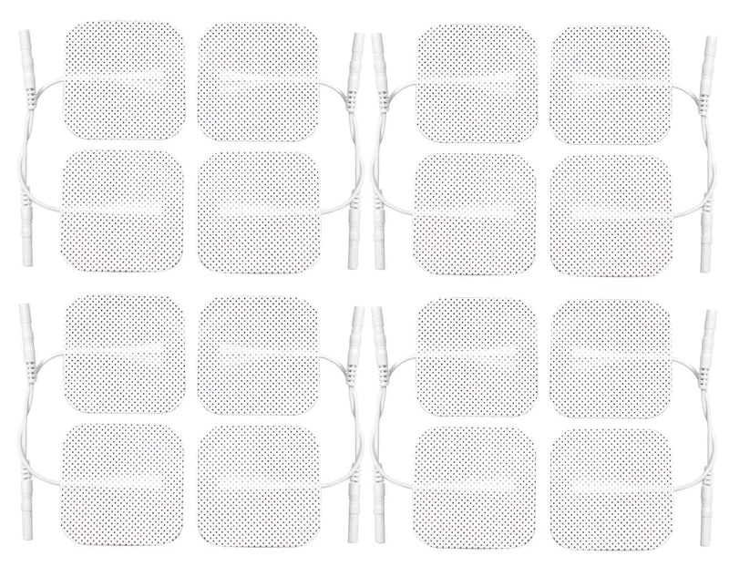 [Australia] - Med-Fit 1® Tens pads 16 pads 4 packs of the highest quality extra long lasting self adhesive Tens pads size 5cm x 5cm 2"x 2" Med-Fit pads use patented Hydro - gel for guaranteed long life 