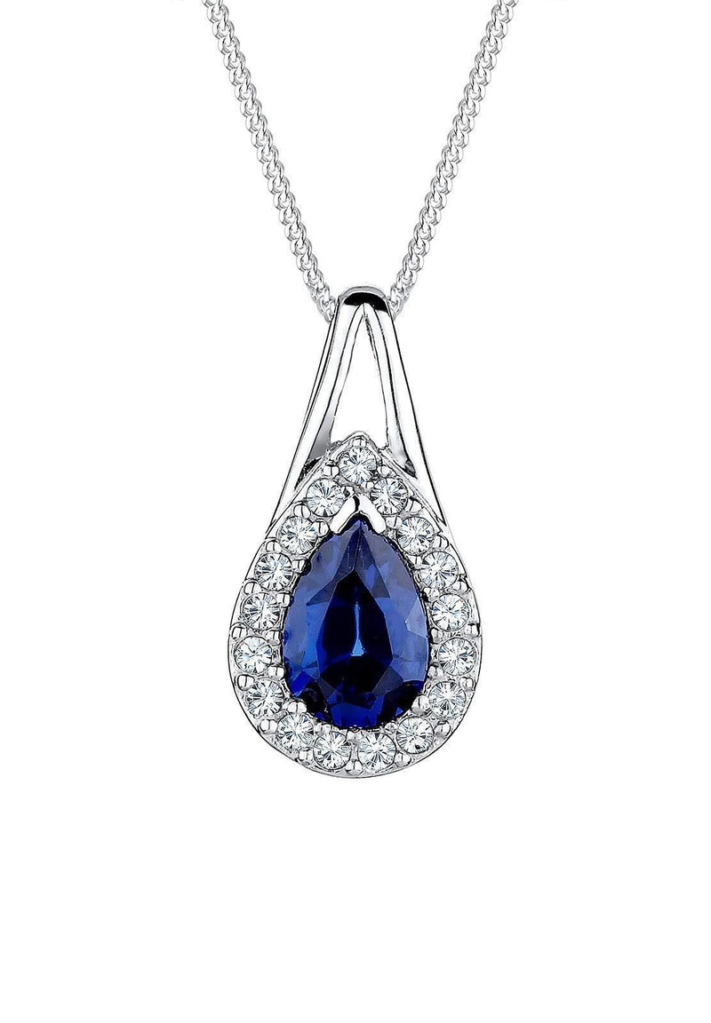 [Australia] - Elli Women's 925 Sterling Silver Xilion Cut Swarovski Crystals Necklace of Length 45cm 45 Centimetres 