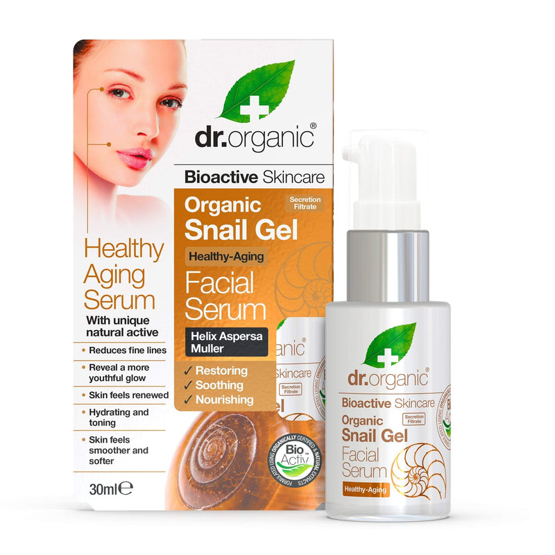 [Australia] - Dr. Organic Snail Gel Health-Aging Facial Serum, 30 ml 30 ml (Pack of 1) 
