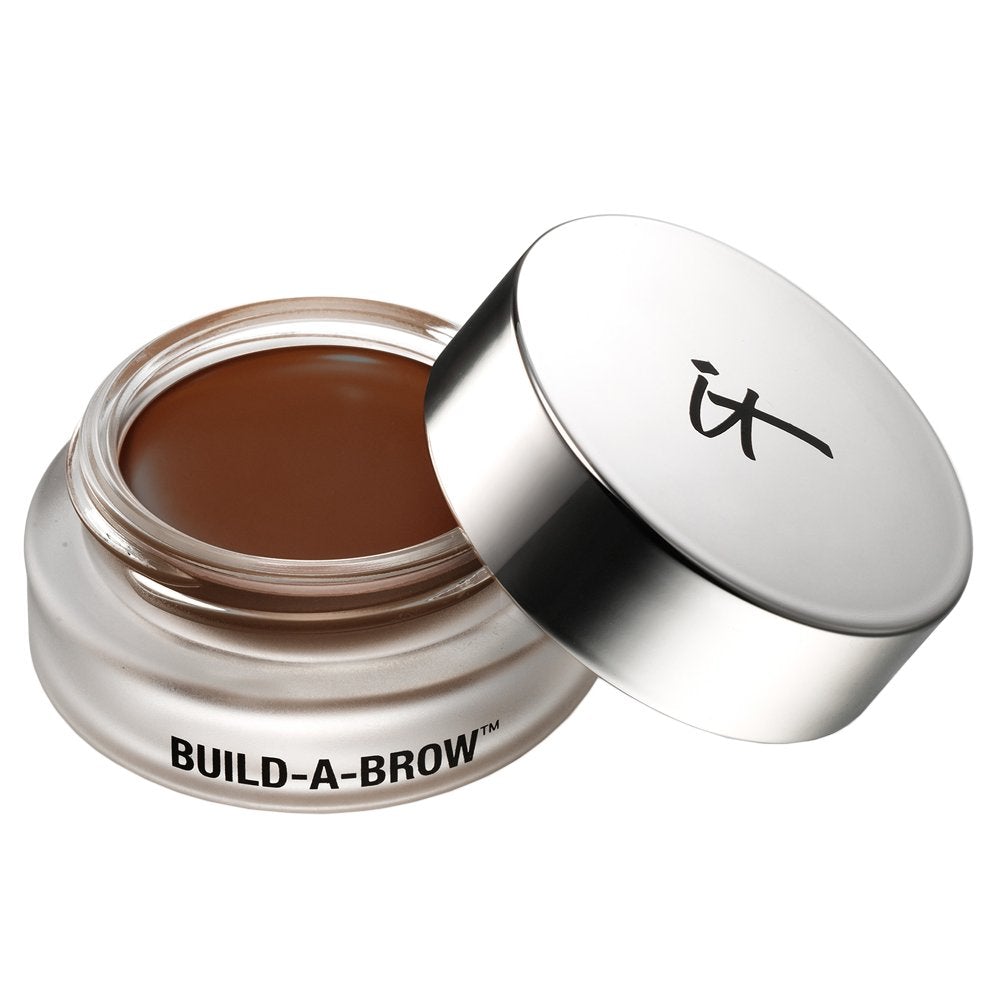 [Australia] - it Cosmetics Build-A-Brow Waterproof 5-in 1 Micro Fiber Creme Gel Stain (Dark Brown) by It Cosmetics 