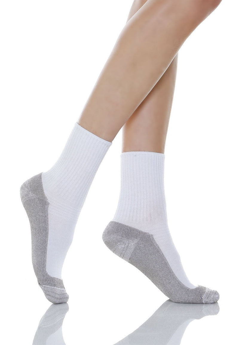 [Australia] - Relaxsan 550P X-Static Silver fibre diabetic socks with soft massaging terry sole XX-Large White 