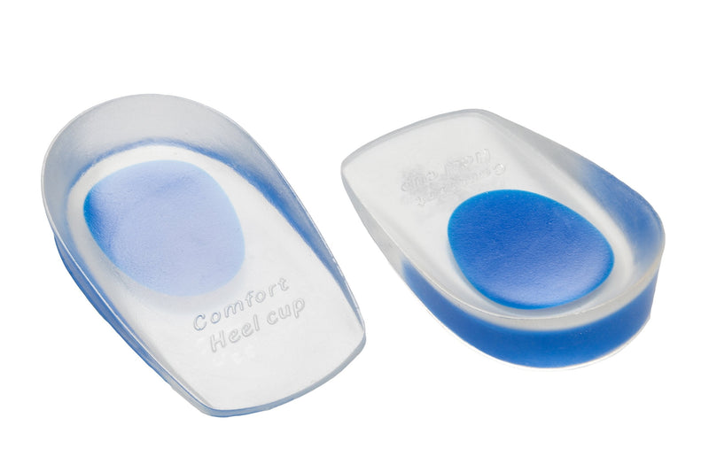 [Australia] - PRO 11 WELLBEING Clear Orthotic Gel Heel Cups for Treatment of Plantar Fasciitis (Blue, 7.5/12 UK) Blue 