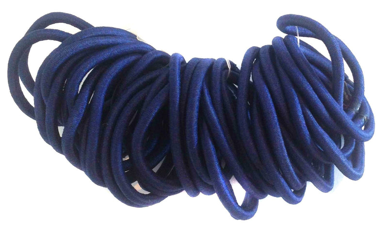 [Australia] - Allsorts® 36 Navy Endless Elastics Hair Bobbles Elastic Bands Hair Accessory 