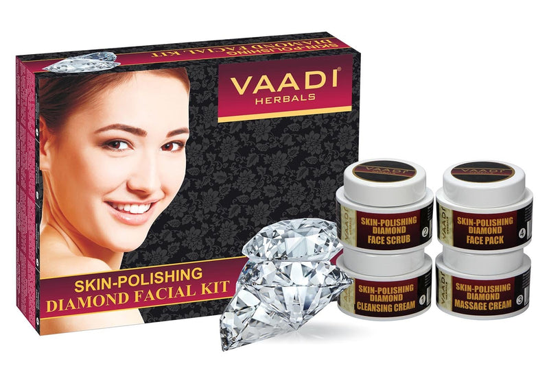 [Australia] - Vaadi Herbals Skin-Polishing Diamond Facial Kit For All Skin Type 70 gms 