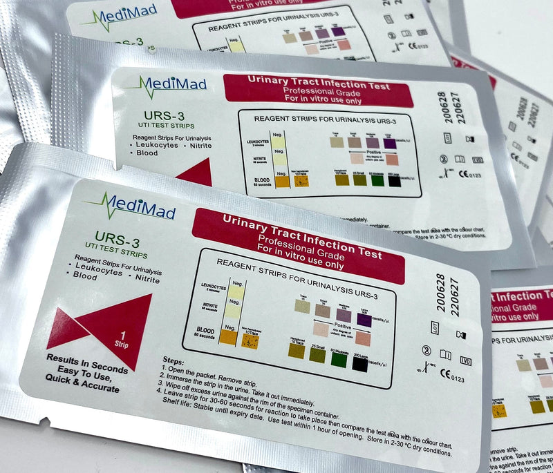 [Australia] - UTI Urine Test Strips Urinary Tract Infection Cystitis Tests Nitrite, Leukocytes and Blood - 2 Individual Tests… 